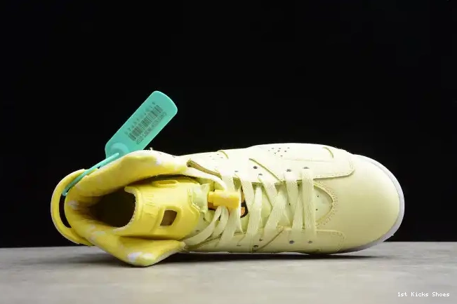 1st Kicks Jordan (GS) 543390-800 6 Retro Floral Air Yellow Dynamic 0522